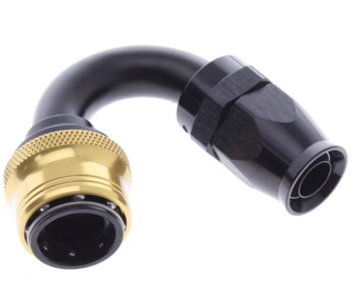 Bild på 150° PTFE Quick Connect Hose Ends -Black/Gold - AN10