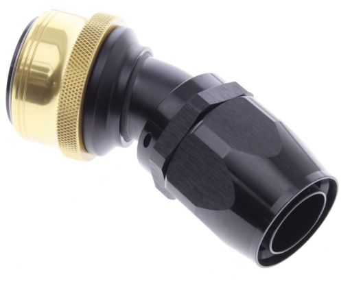 Bild på 30° Quick Connect Hose Ends -Black/Gold - AN20
