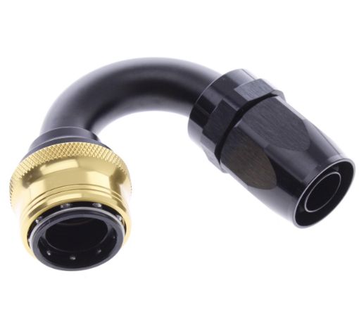 Bild på 150° Quick Connect Hose Ends -Black/Gold - AN12