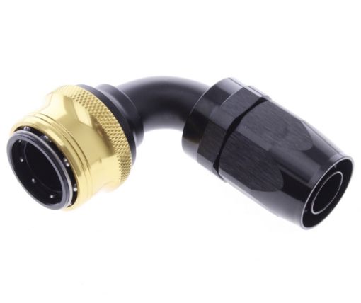 Bild på 90° Quick Connect Hose Ends -Black/Gold - AN12