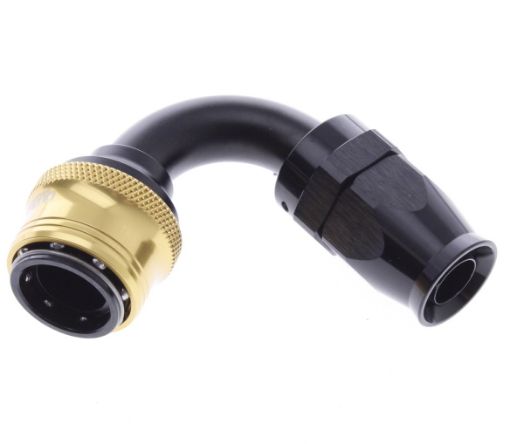 Bild på 120° PTFE Quick Connect Hose Ends -Black/Gold - AN10