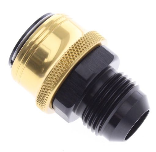 Bild på AN male quick connect adapter -Black/Gold - AN12