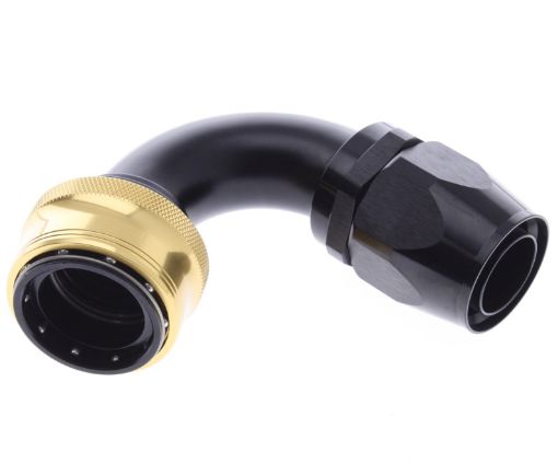 Bild på 120° Quick Connect Hose Ends -Black/Gold - AN20
