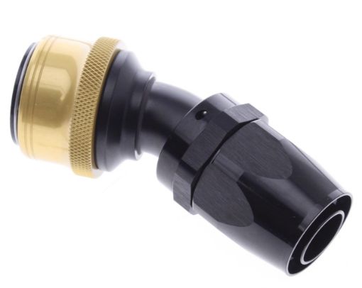 Bild på 30° Quick Connect Hose Ends -Black/Gold - AN16