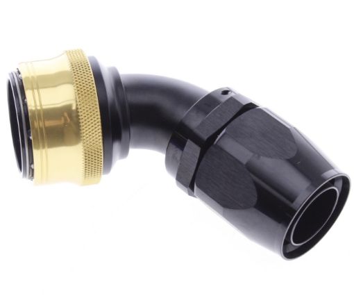 Bild på 60° Quick Connect Hose Ends -Black/Gold - AN20