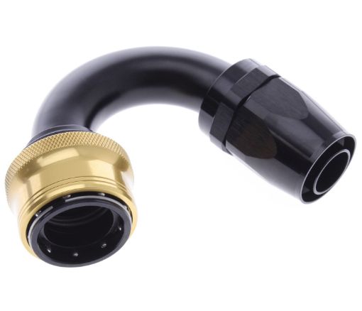 Bild på 150° Quick Connect Hose Ends -Black/Gold - AN16
