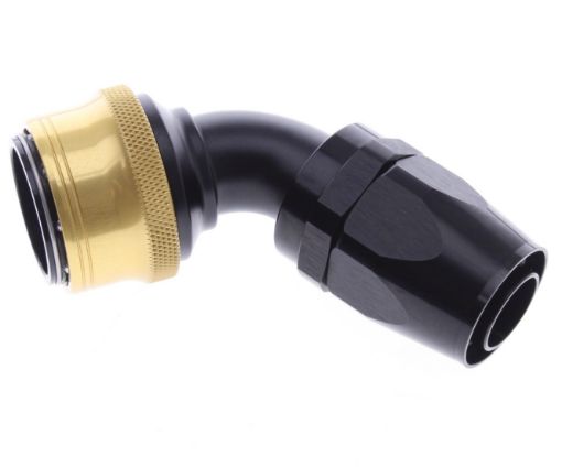 Bild på 60° Quick Connect Hose Ends -Black/Gold - AN16