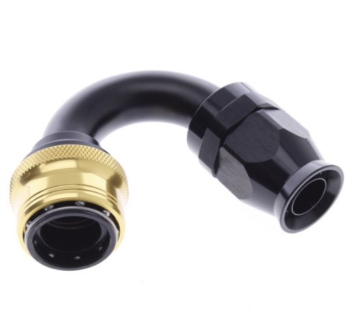 Bild på 150° PTFE Quick Connect Hose Ends -Black/Gold - AN12
