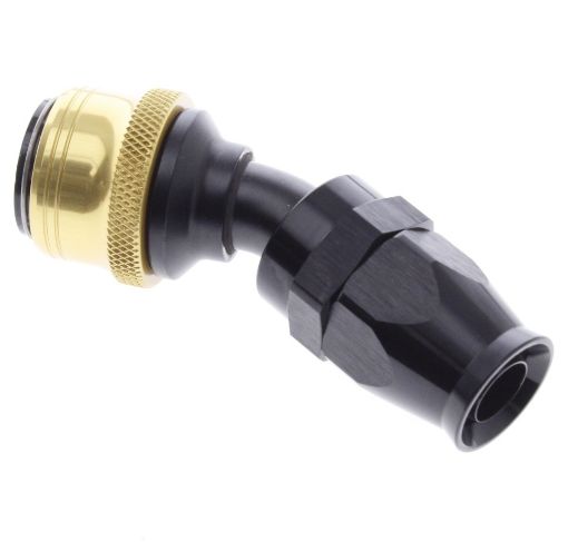 Bild på 30° PTFE Quick Connect Hose Ends -Black/Gold - AN10