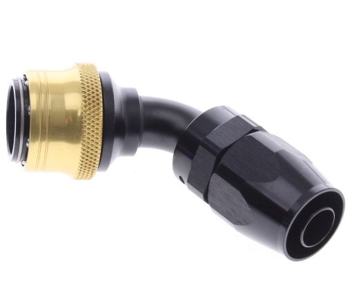 Bild på 60° Quick Connect Hose Ends -Black/Gold - AN10