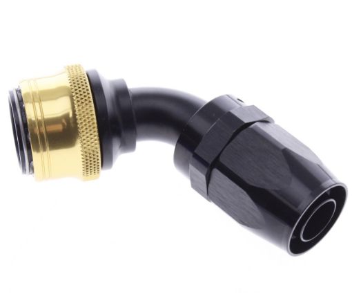 Bild på 60° Quick Connect Hose Ends -Black/Gold - AN12