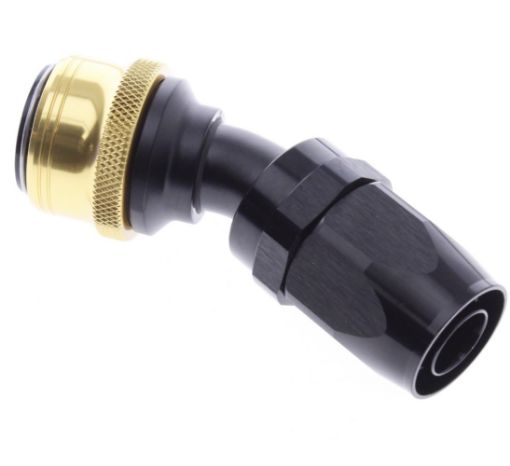 Bild på 30° Quick Connect Hose Ends -Black/Gold - AN12