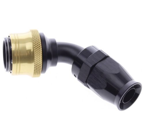 Bild på 60° PTFE Quick Connect Hose Ends -Black/Gold - AN10