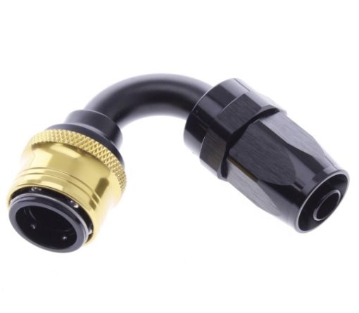 Bild på 120° Quick Connect Hose Ends -Black/Gold - AN8