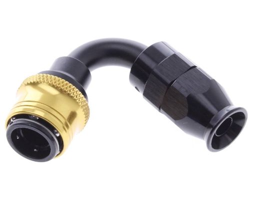 Bild på 120° PTFE Quick Connect Hose Ends -Black/Gold - AN6