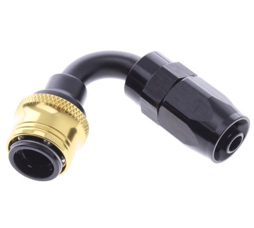 Bild på 120° Quick Connect Hose Ends -Black/Gold - AN6
