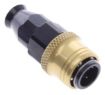 Bild på Straight PTFE Quick Connect Hose Ends -Black/Gold - AN4