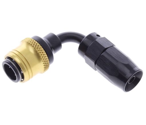 Bild på 90° Quick Connect Hose Ends -Black/Gold - AN4