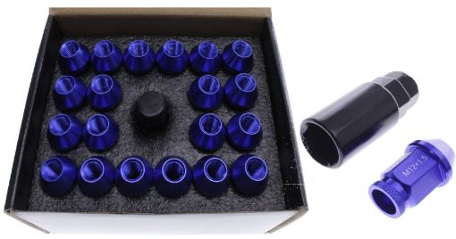 Bild på Aluminium Wheel nuts - M12*1.5 - Blue (20pc. set)